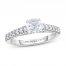 Adrianna Papell Diamond Engagement Ring 1 ct tw 14K White Gold