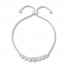 Diamond Bolo Bracelet 1 ct tw 10K White Gold