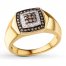 Previously Owned Brown/White Diamond Ring 1/3 ct tw 10K Yellow Gold