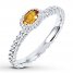 Stackable Ring Citrine Sterling Silver