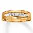 Previously Owned Men's Diamond Wedding Band 1/4 ct tw 10K Yellow Gold