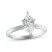 Diamond Solitaire Ring 1 carat Marquise 14K White Gold