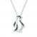 Penguin Necklace 1/20 ct tw Diamonds Sterling Silver