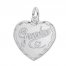 Grandma Heart Charm Sterling Silver