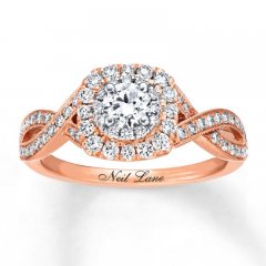 Neil Lane Engagement Ring 7/8 ct tw Diamonds 14K Two-Tone Gold