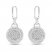 Diamond Earrings 3/8 ct tw Round-cut Sterling Silver