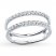 Diamond Enhancer Ring 1/2 ct tw Round-cut 14K White Gold