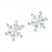 Snowflake Earrings Sterling Silver