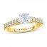 Adrianna Papell Diamond Engagement Ring 1 ct tw 14K Yellow Gold