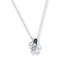 Young Teen Penguin Necklace Diamond Accents Sterling Silver