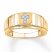 Men's Cross Ring 1/20 ct tw Diamonds 10K Yellow Gold