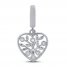 True Definition Family Tree Charm with Diamonds Sterling Silver