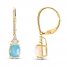 Opal & Diamond Earrings 1/4 ct tw 10K Yellow Gold