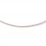 Adjustable Necklace 14K Rose Gold 20" Length