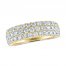 THE LEO Ideal Cut Diamond Anniversary Ring 1-1/2 ct tw 14K Yellow Gold