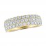 THE LEO Ideal Cut Diamond Anniversary Ring 1-1/2 ct tw 14K Yellow Gold