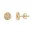 Diamond Earrings 1/4 ct tw Round-cut 10K Yellow Gold
