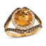 Le Vian Citrine Ring 1 ct tw Diamonds 14K Honey Gold