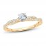 Diamond Engagement Ring 1/2 ct tw Round-cut 14K Yellow Gold