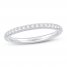 Diamond Wedding Band 1/4 ct tw Round-cut 14K White Gold