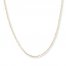 Singapore Chain 14K Two-Tone Gold 24" Length