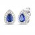 Le Vian Diamond & Ceylon Sapphire Earrings 1/4 ct tw 14K Vanilla Gold