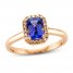Le Vian Tanzanite Ring 1/6 ct tw Diamonds 14K Strawberry Gold