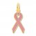 Pink Ribbon Charm 14K Yellow Gold