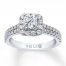 Leo Diamond Engagement Ring 1 ct tw 14K White Gold