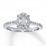 Previously Owned Diamond Engagement Ring 1 ct tw 14K White Gold