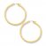 Hoop Earrings 14K Yellow Gold 40mm