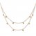 Disc Double-Strand Necklace 14K Yellow Gold