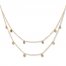 Disc Double-Strand Necklace 14K Yellow Gold