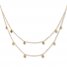 Disc Double-Strand Necklace 14K Yellow Gold