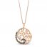 Le Vian Chocolatier Diamond Necklace 1/2 ct tw 14K Strawberry Gold 18"