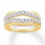 Diamond Enhancer Ring 3/4 ct tw Round-cut 14K Yellow Gold