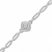 Diamond Paperclip Bracelet 1/3 ct tw Round-cut Sterling Silver 7.25"
