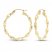 Twist Hoop Earrings 14K Yellow Gold 20mm