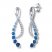 Le Vian Natural Sapphire Earrings 1/6 ct tw Diamonds 14K Gold