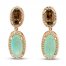 Le Vian Aquaprase/Quartz/Topaz Earrings 14K Strawberry Gold