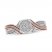 Diamond Ring 1/5 ct tw Sterling Silver/10K Rose Gold