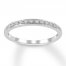 Diamond Wedding Band 1/10 ct tw 10K White Gold