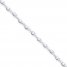 Beaded Anklet Sterling Silver 10" Length