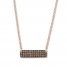 Le Vian Chocolate Diamond Bar Necklace 5/8 ct tw 14K Gold