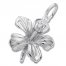 Hibiscus Charm Sterling Silver