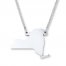 New York State Necklace Sterling Silver