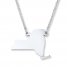 New York State Necklace Sterling Silver