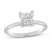 Diamond Solitaire GIA-graded Engagement Ring 1 ct tw Princess-cut 18K White Gold