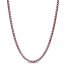 Men's Necklace Two-Tone Stainless Steel 24"