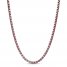 Men's Necklace Two-Tone Stainless Steel 24"